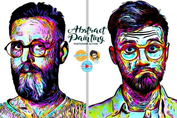 Abstract Painting Photoshop Actions: Transforming Digital Art into Dynamic Masterpieces