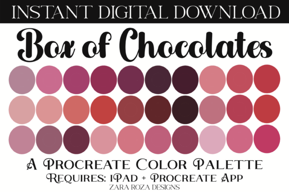 Box of Chocolates Procreate Color Palette: A Comprehensive Guide for Digital Artists