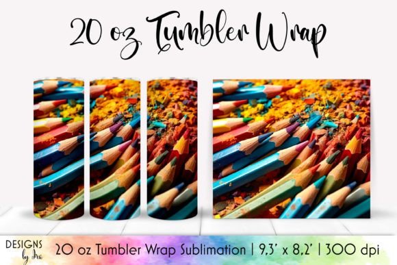 Bringing Art to Life: The Magic of Coloured Pencils Tumbler Wrap Designs