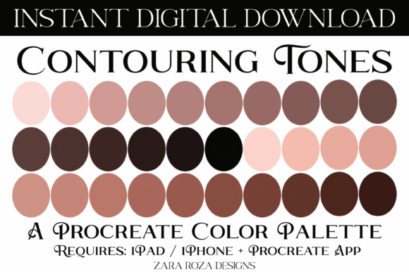 Countouring Tones Procreate Palette: A Practical Evaluation for Digital Artists