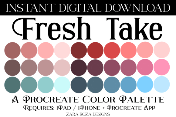 Fresh Take Procreate Color Palette: Elevate Your Digital Art with Curated Swatches
