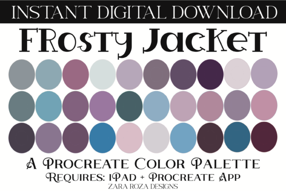 Frosty Jacket Procreate Color Palette Guide