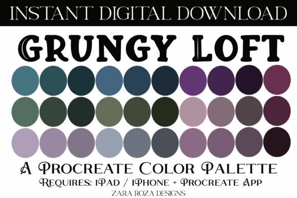 Grungy Loft Procreate Color Palette