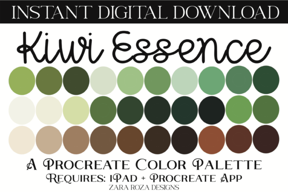 Kiwi Essence Procreate Color Palette: A Guide to Better Digital Art Choices