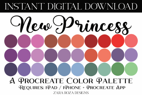 New Princess Procreate Color Palette: A Versatile Tool for Digital Artists