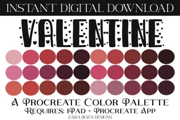 Valentine Procreate Color Palette