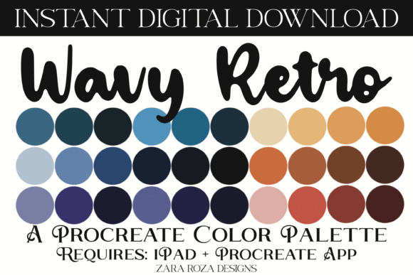 Wavy Retro Procreate Color Palette: A Practical Guide for Digital Artists