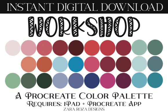 Workshop Procreate Color Palette: Design Essentials